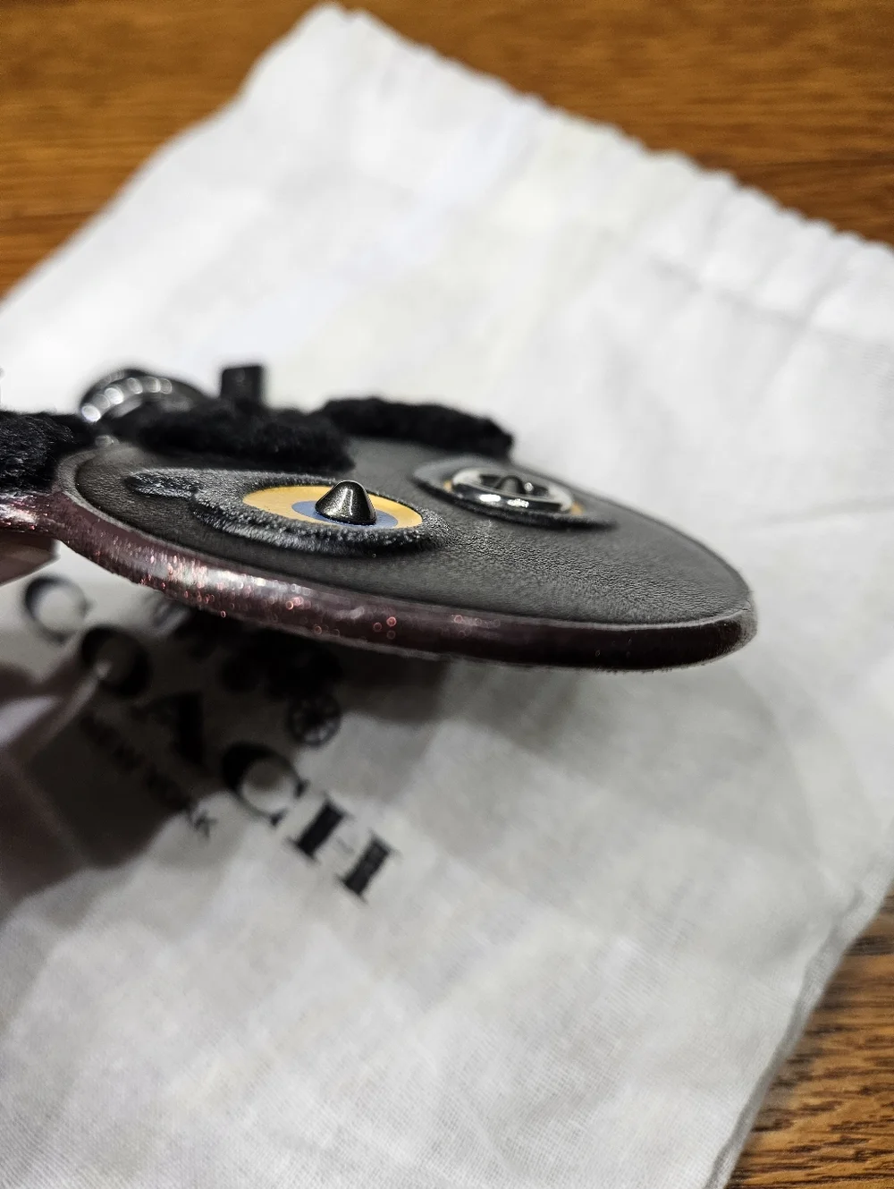 Coach Fuzz Face Bag Charm - Picture 5 of 5